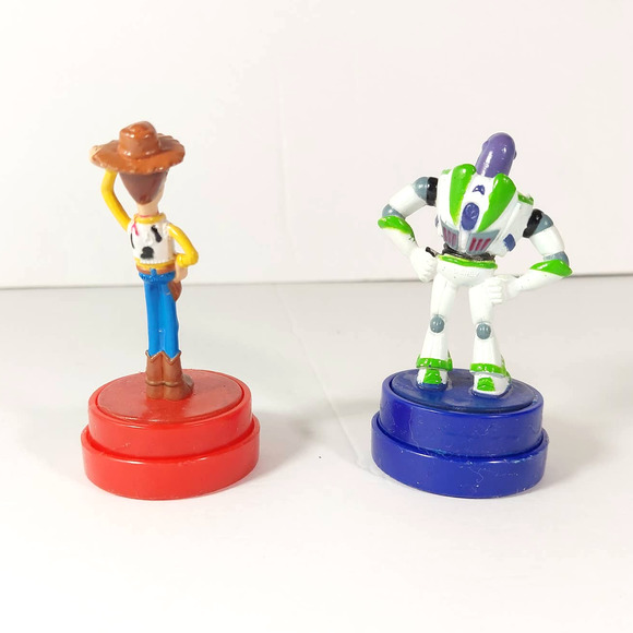 VTG? Disney Pixar Toy Story Woody and Buzz Light Year Rubber Stamps with Ink - Picture 2 of 10